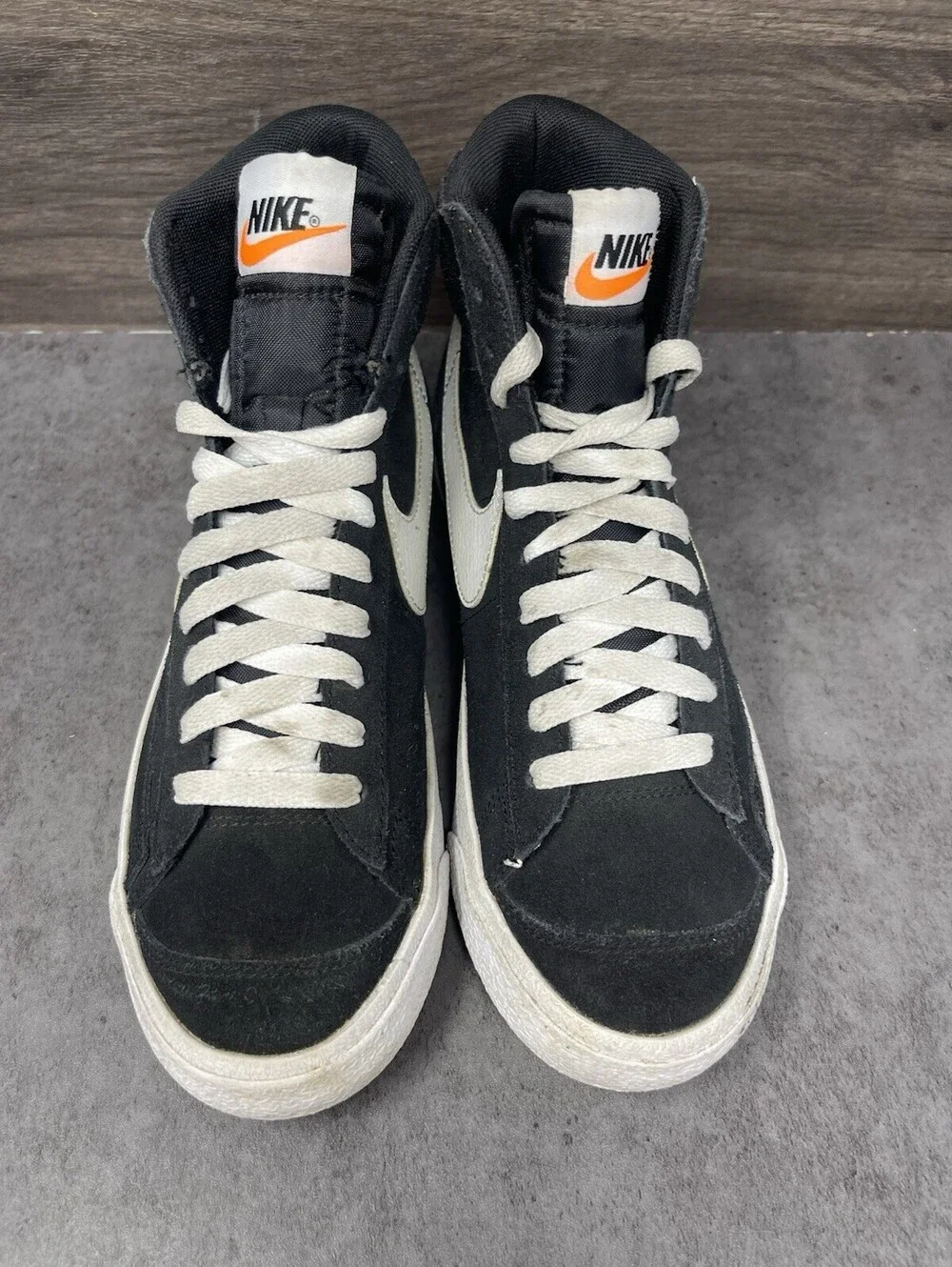 Nike Blazer Mid 77 Sneakers Kids Size 6Y GS Black Suede DD3237-002